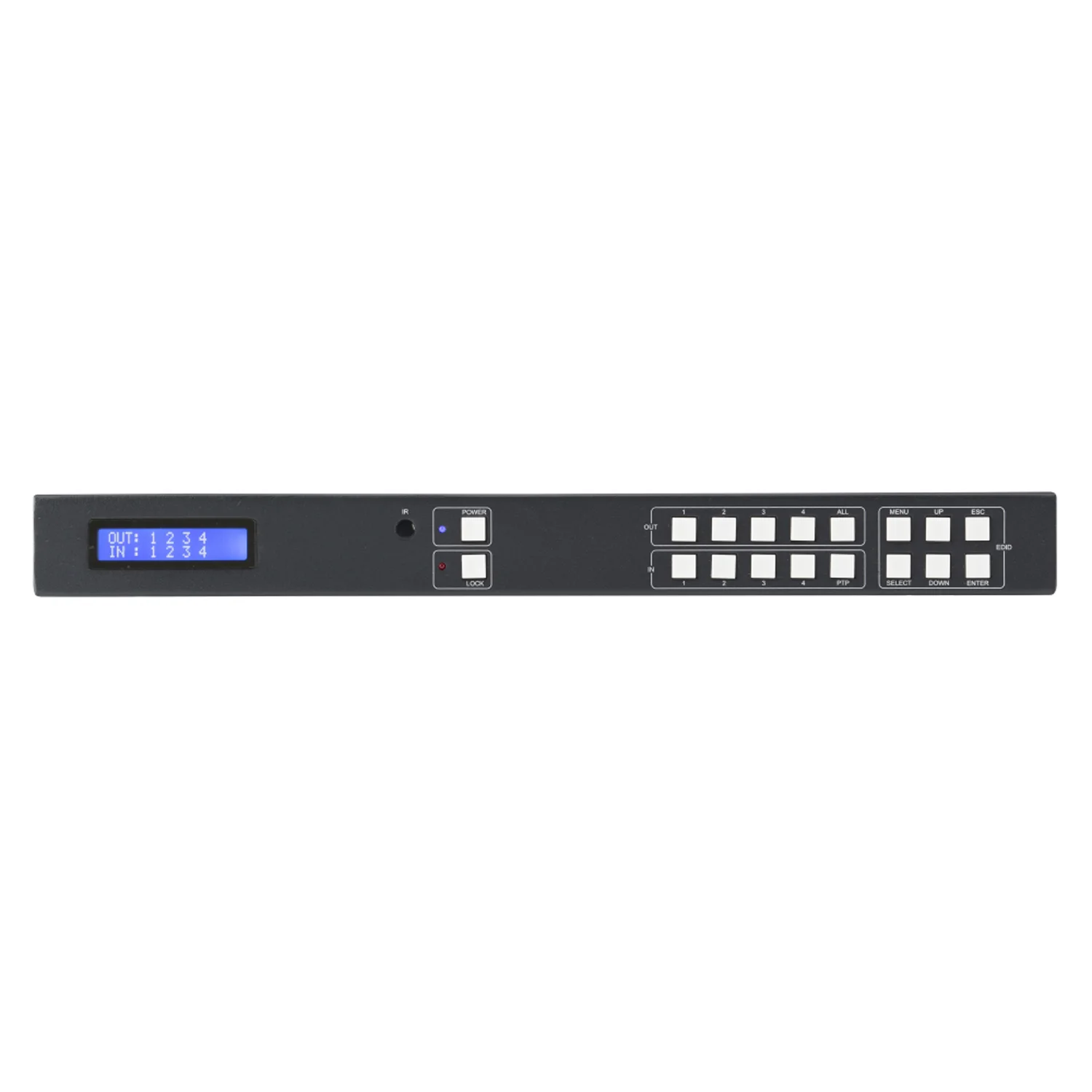 DVM HDMI/HDBT Matrix 4x4, 19" 1HE