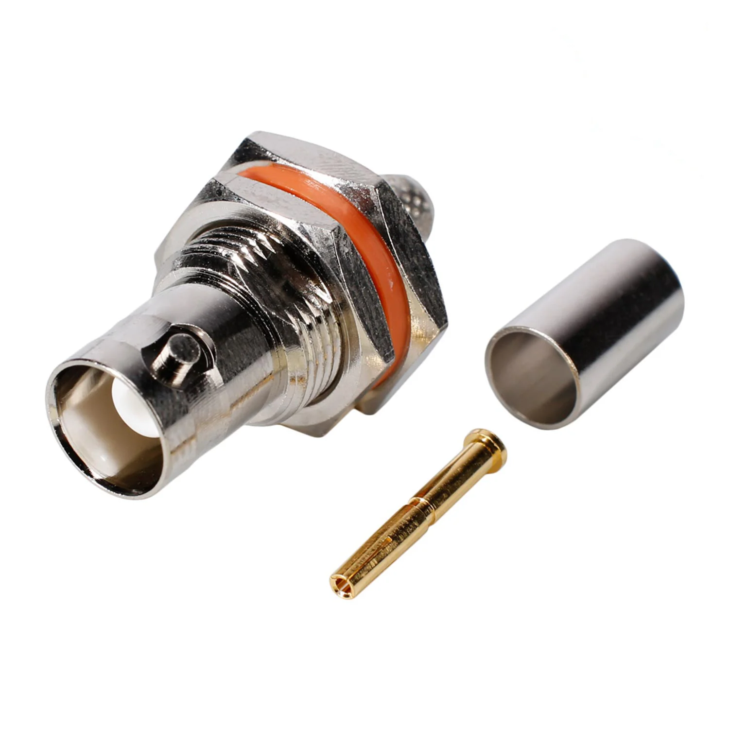 BNC59-Crimpeinbaubuchse, 75 Ohm