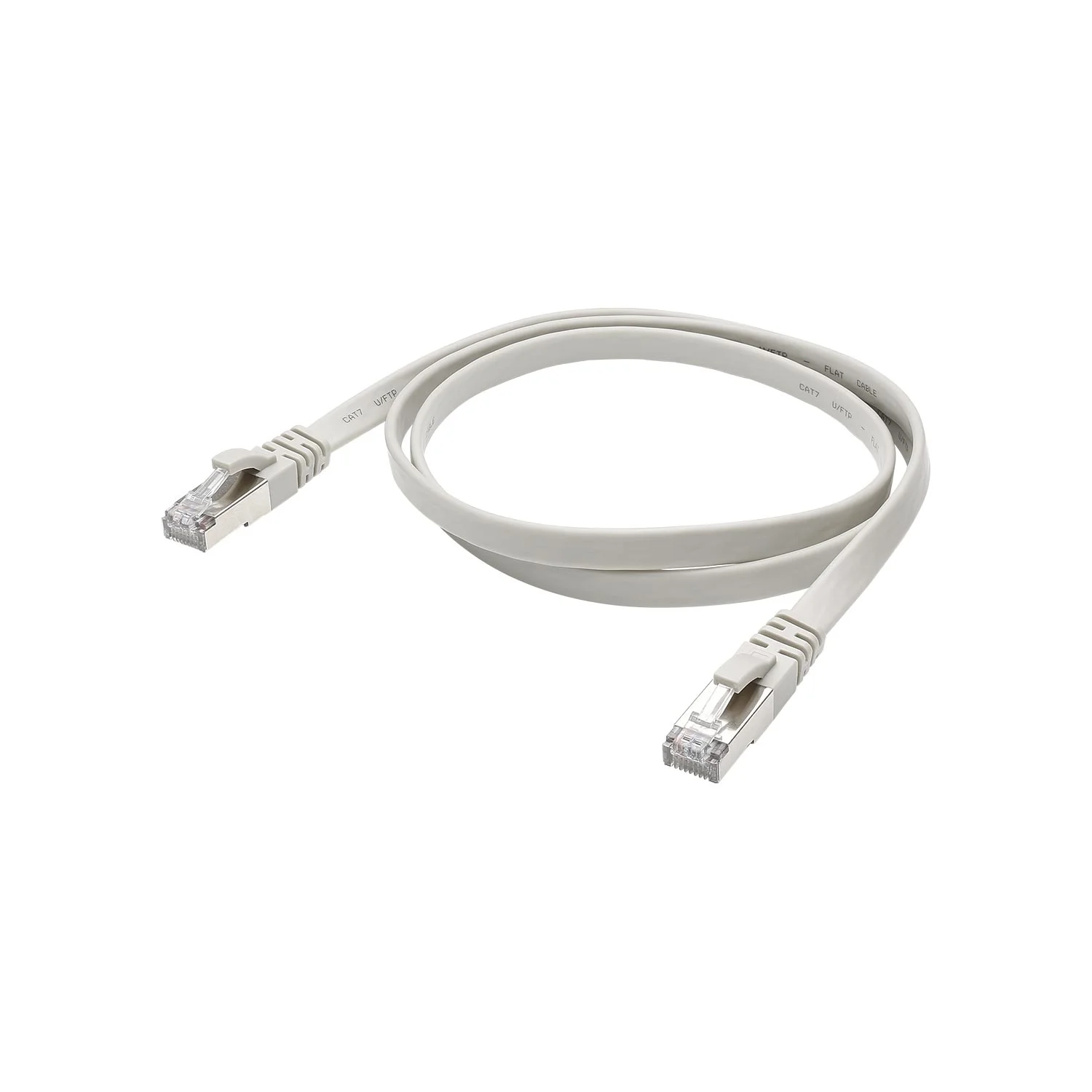 CAT.7/BASIC RJ45<>RJ45 Flachk. gr 0,25m