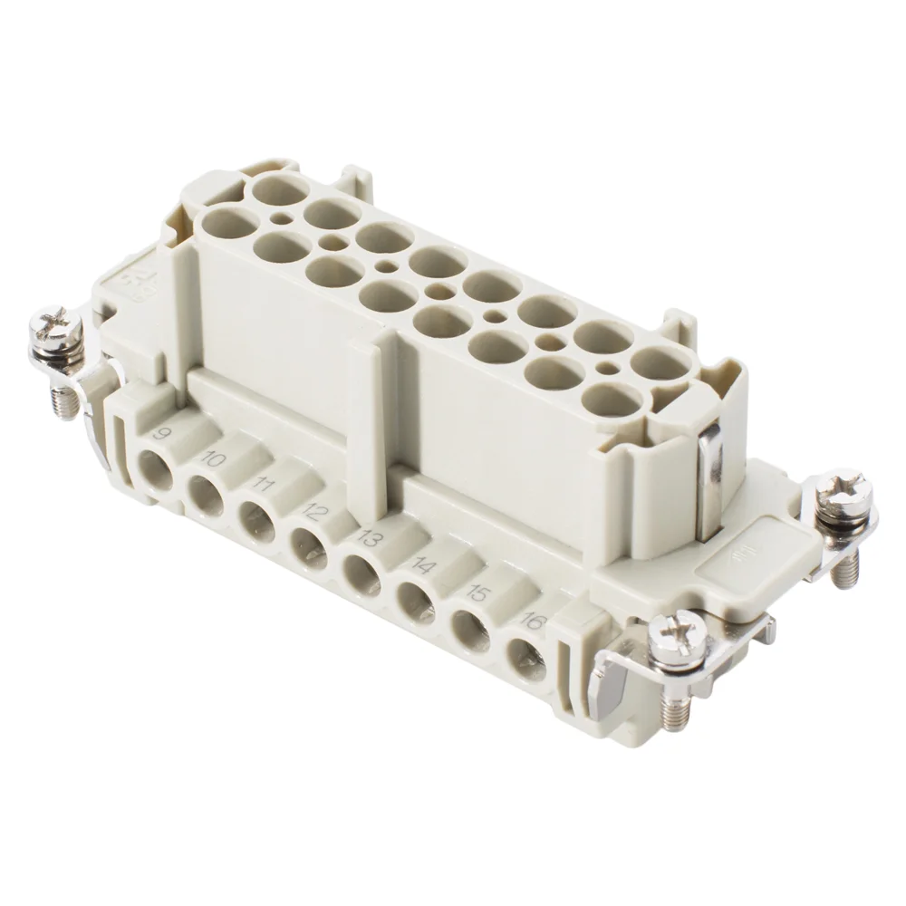 Buchseneinsatz 16polig mit Drahtschutz