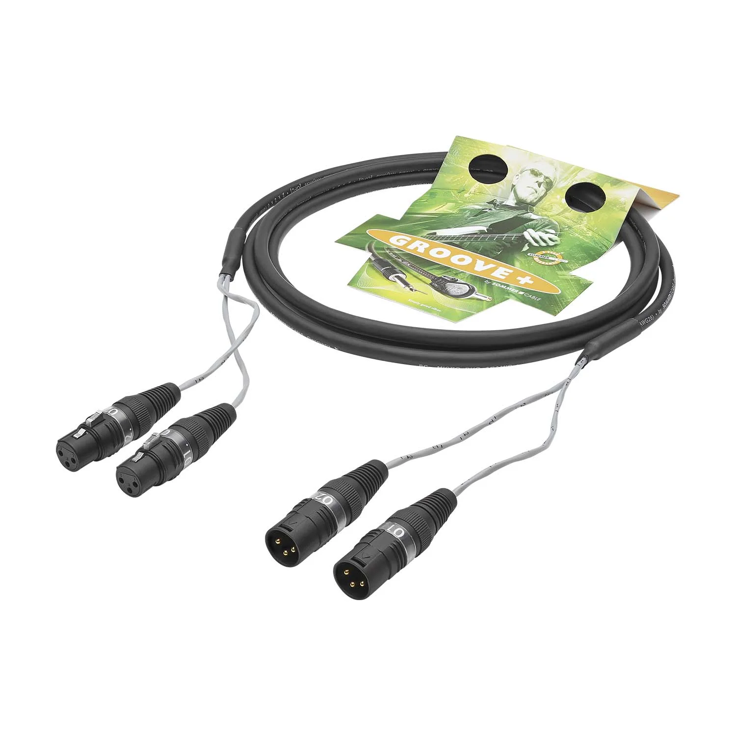 MICRO DUO ARAMID, 2x2x0,14qmm schwarz,