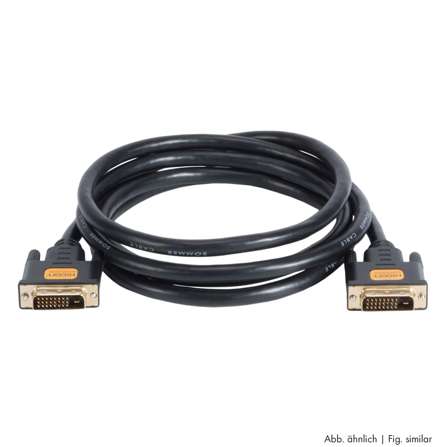 DVI 24+1 Kabel male<>male Länge 1,0m