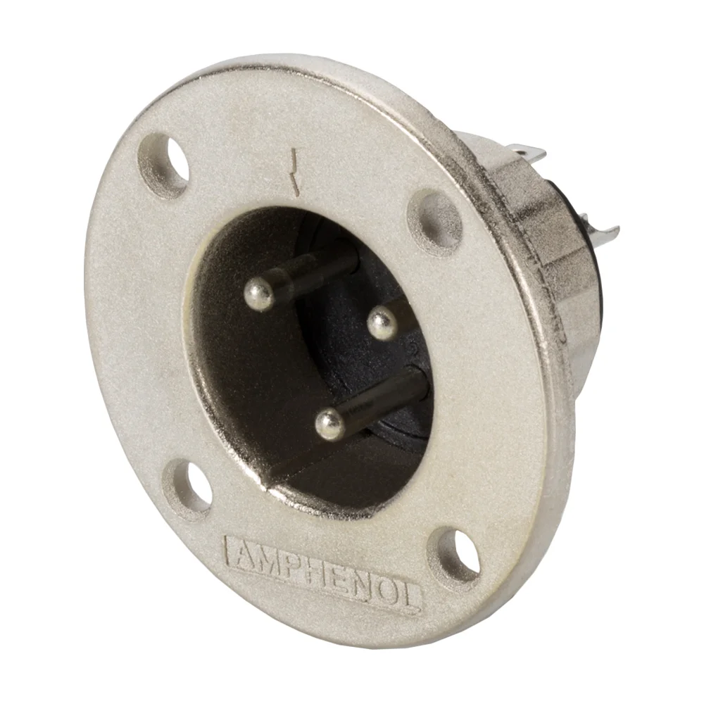 Amphenol Einbaustecker 3-pol, Metall