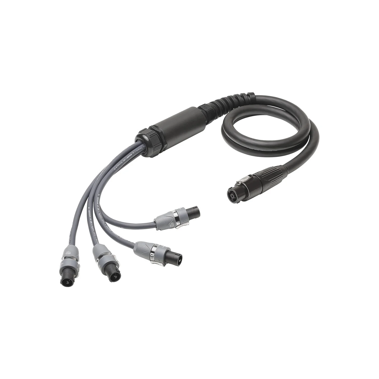 L/S Spleisskabel, schwarz,  5,00m