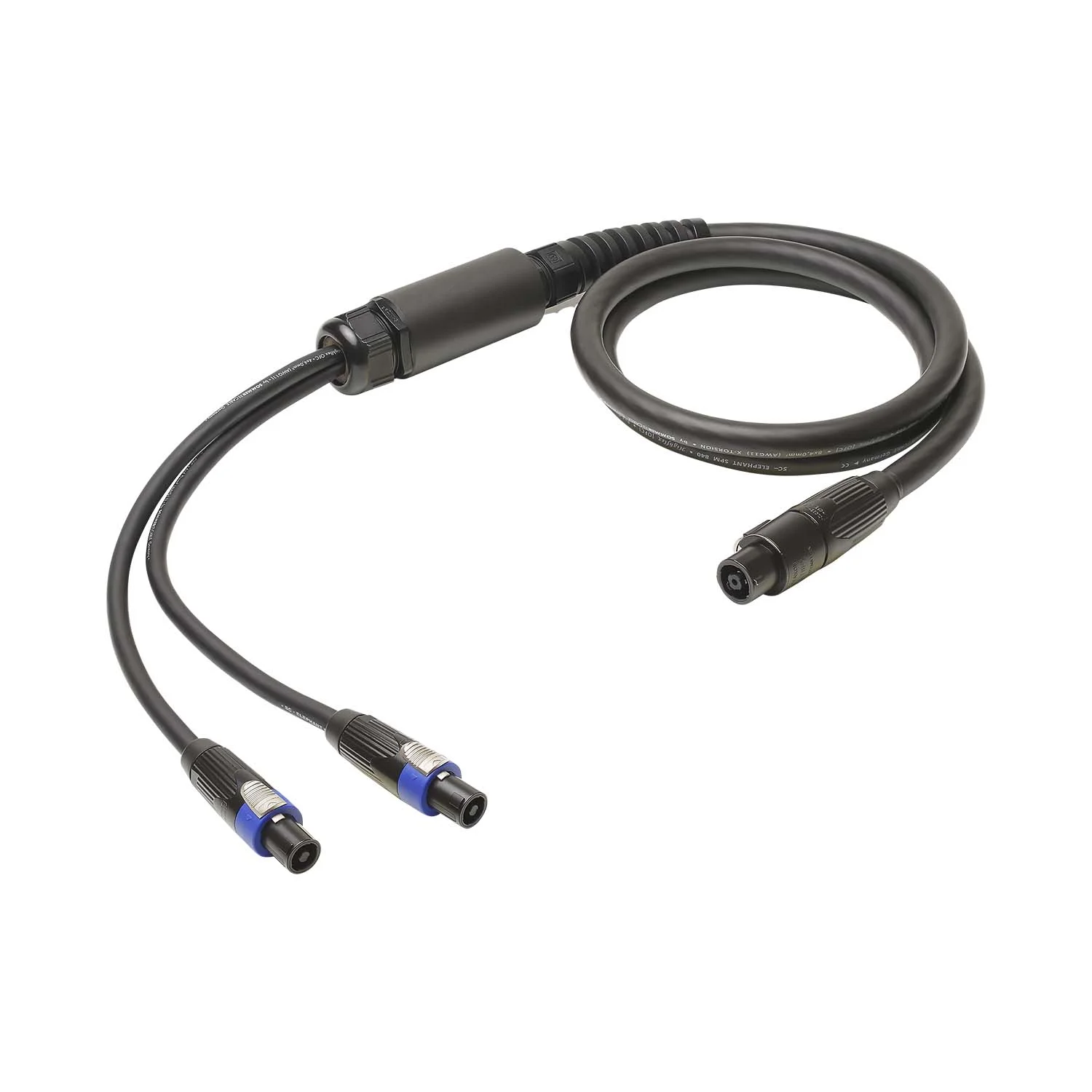 L/S Spleisskabel, schwarz,  5,00m