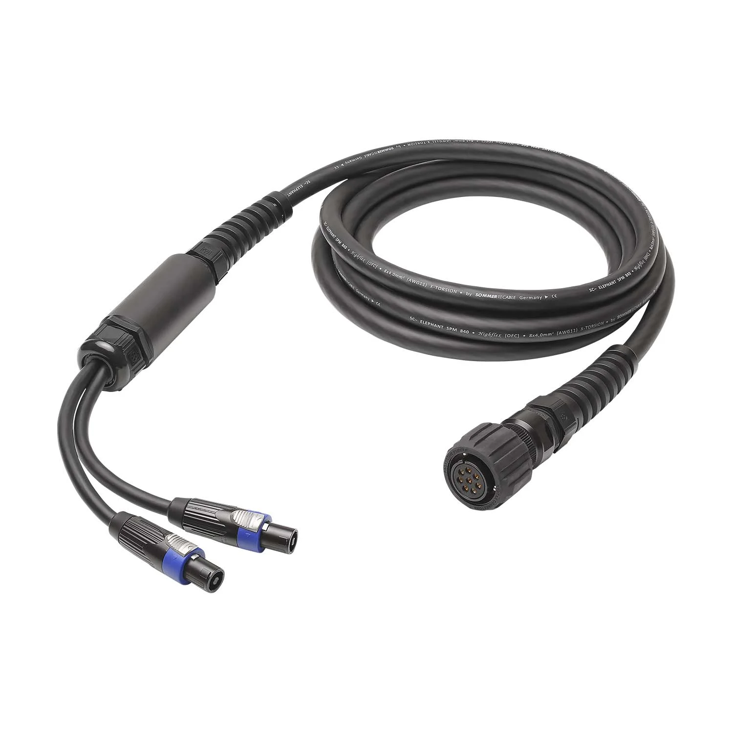 L/S Spleisskabel, schwarz, 20,00m