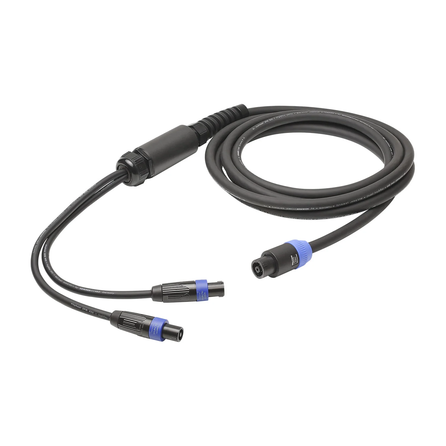 L/S Spleisskabel, schwarz,  5,00m