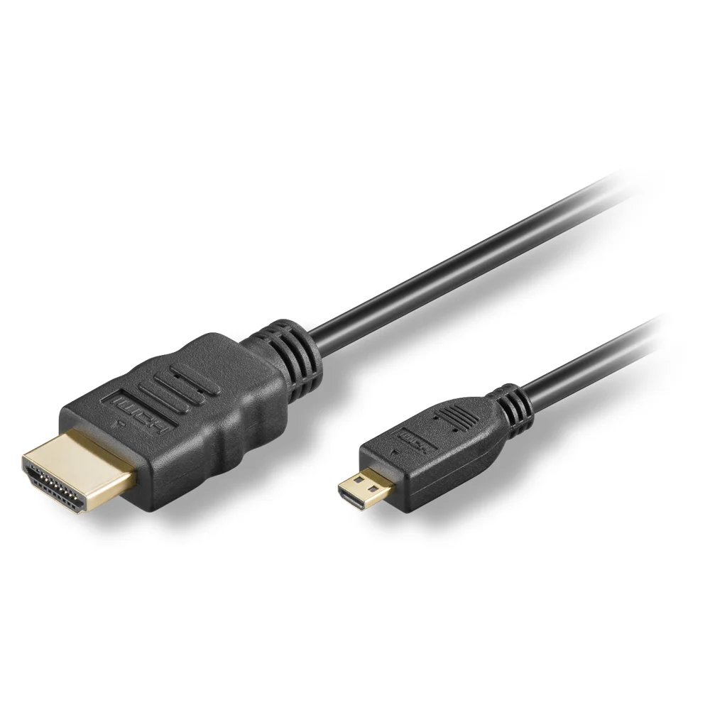 HDMI male<>HDMI micro male, 19-pol, 1,0m
