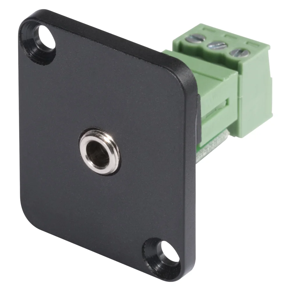 HICON-Klinkenbuchse 3,5st D-Fl. Schraub-