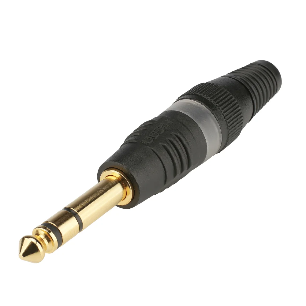 HICON Klinkenst. 6,3mm stereo Goldpin