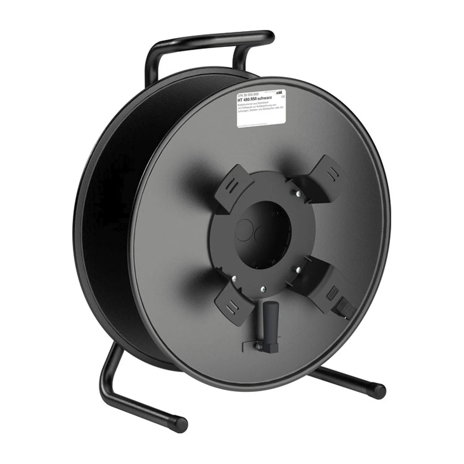 Kabeltrommel mittel aus Metall, mit