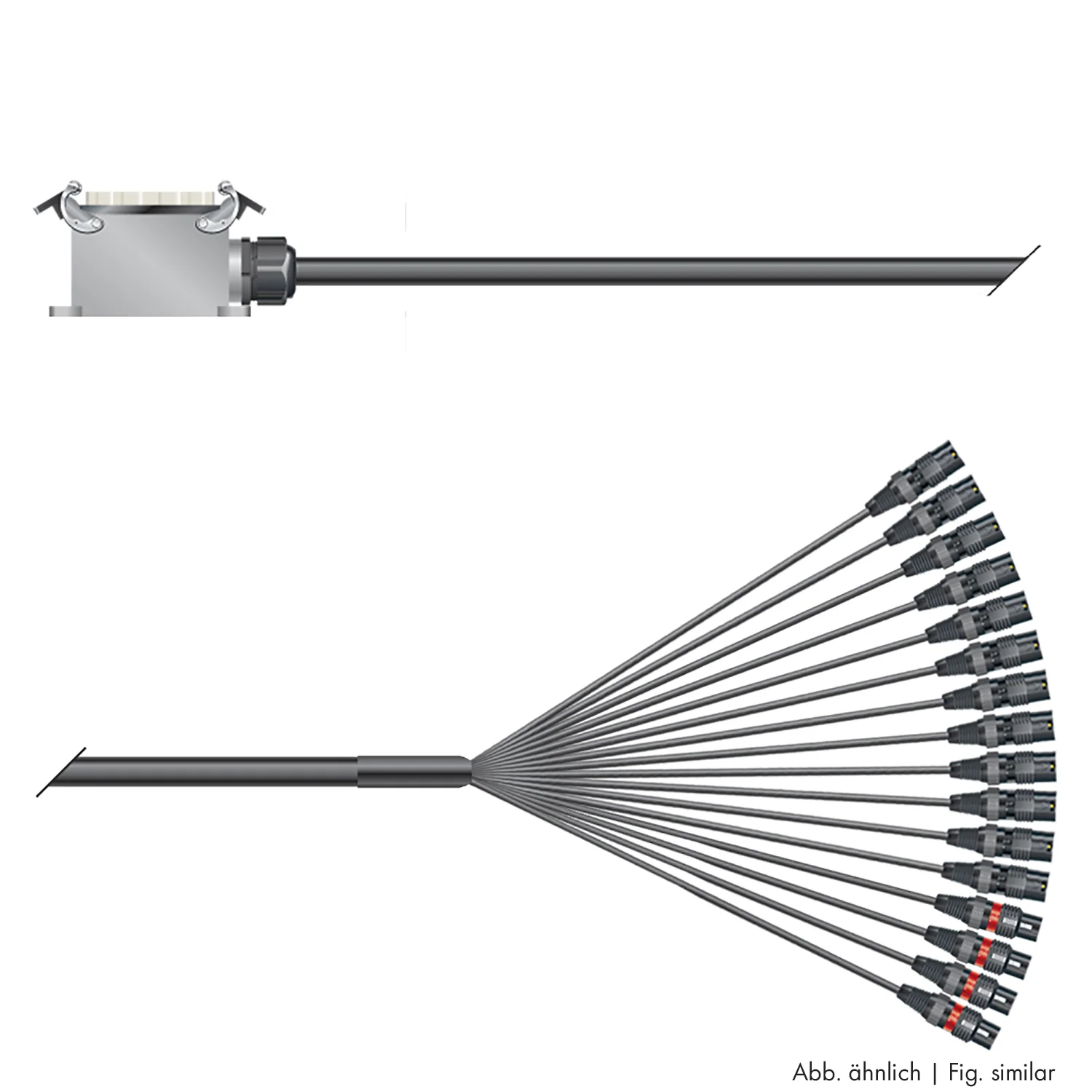 PC Isopod 2x0,22qmm,  3,00m, Spleisskabe