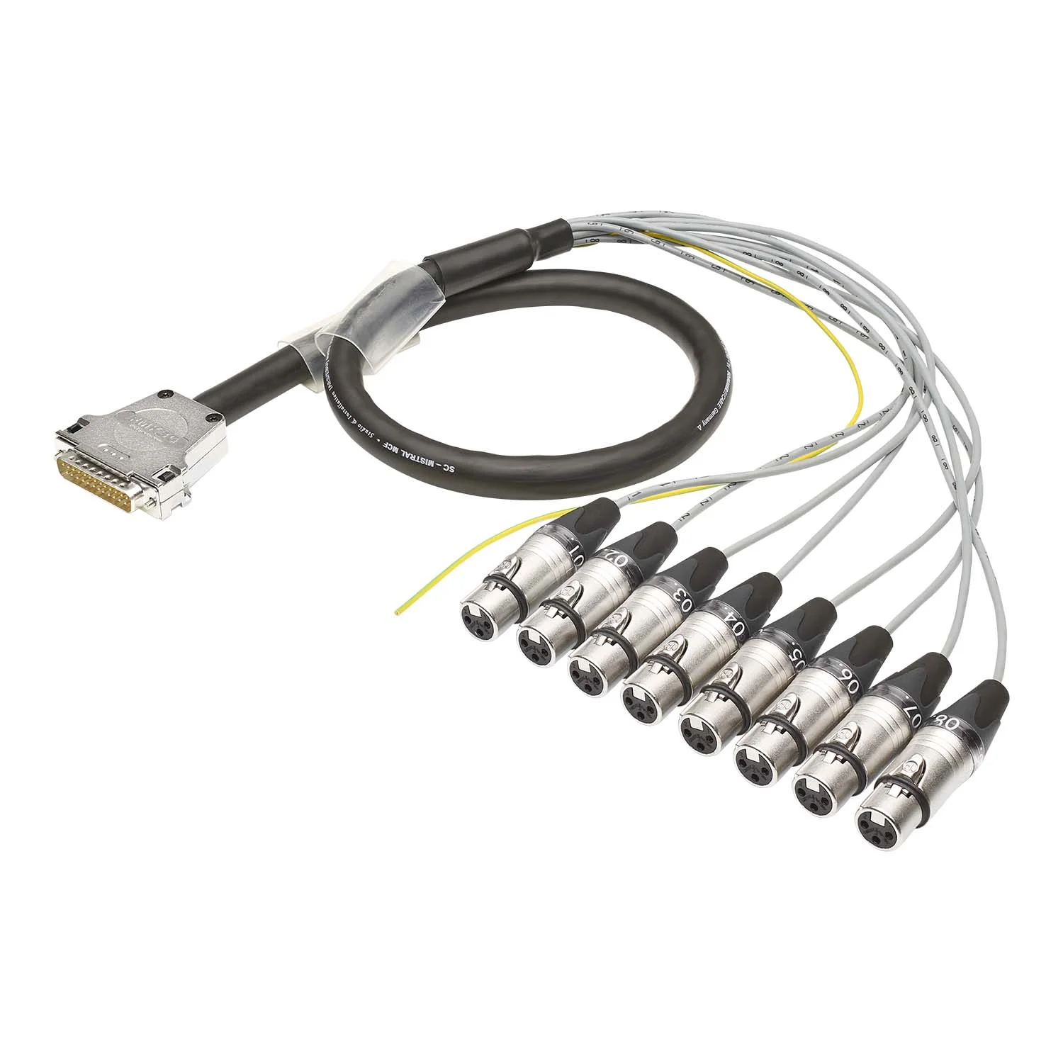 Multicorekabel Mistral, schwarz,  6,00m