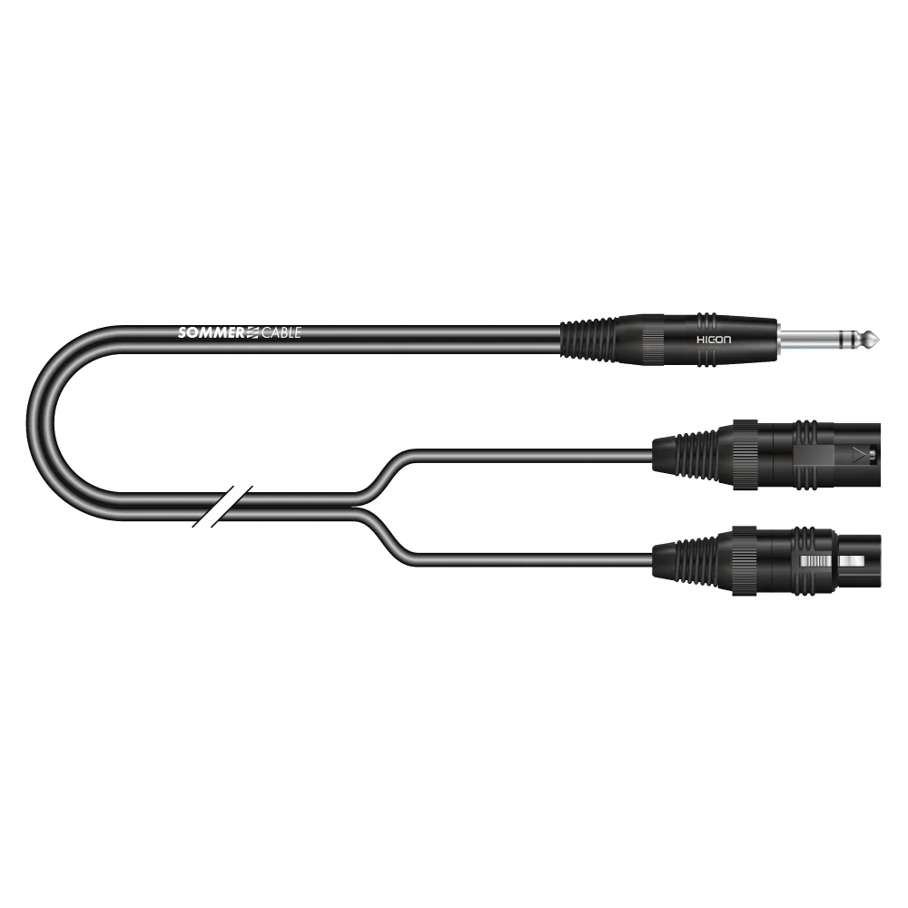 IC Onyx 2x0,25qmm, schwarz,  1,00m