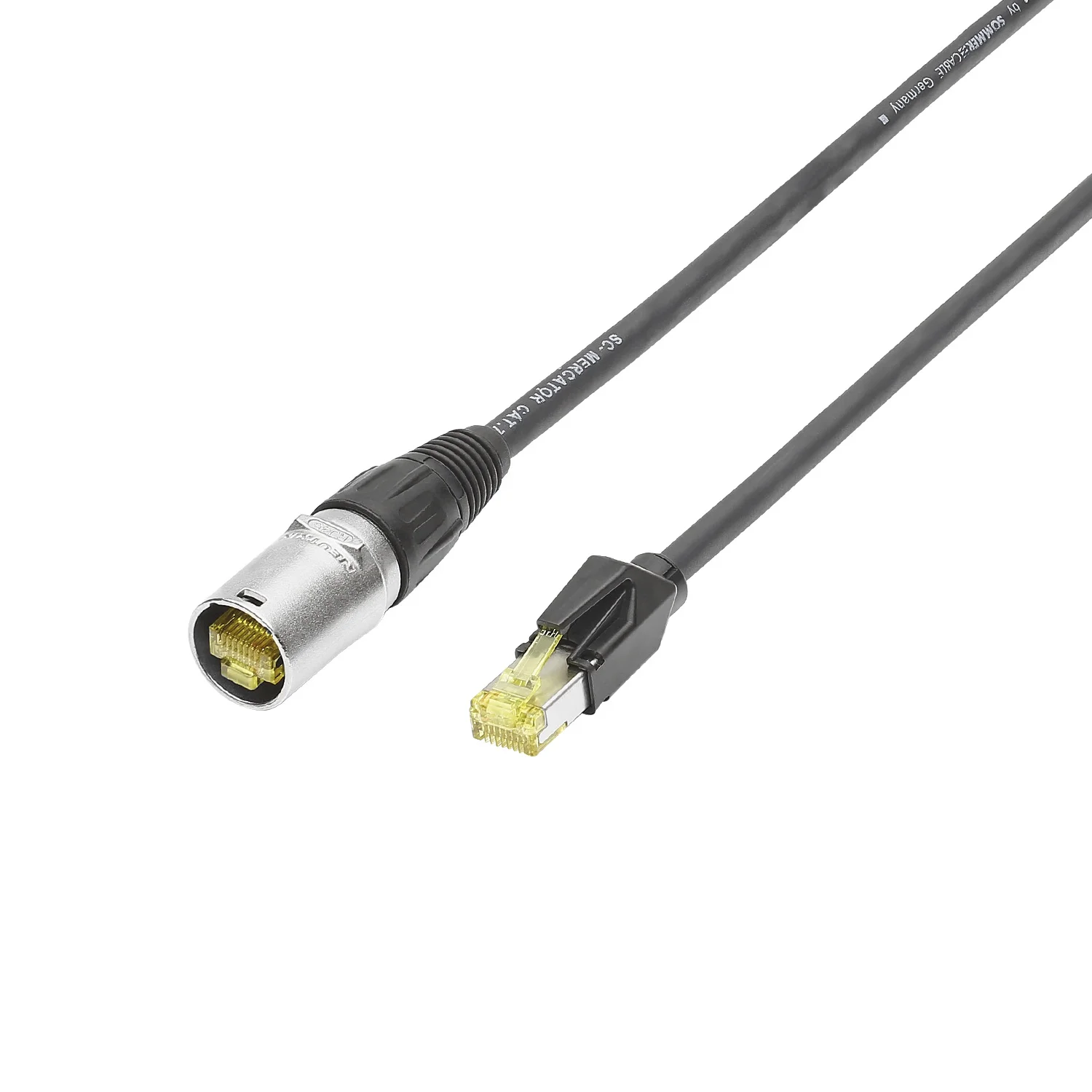 Netzwerkkabel CAT7 PUR, schwarz, 10,00m