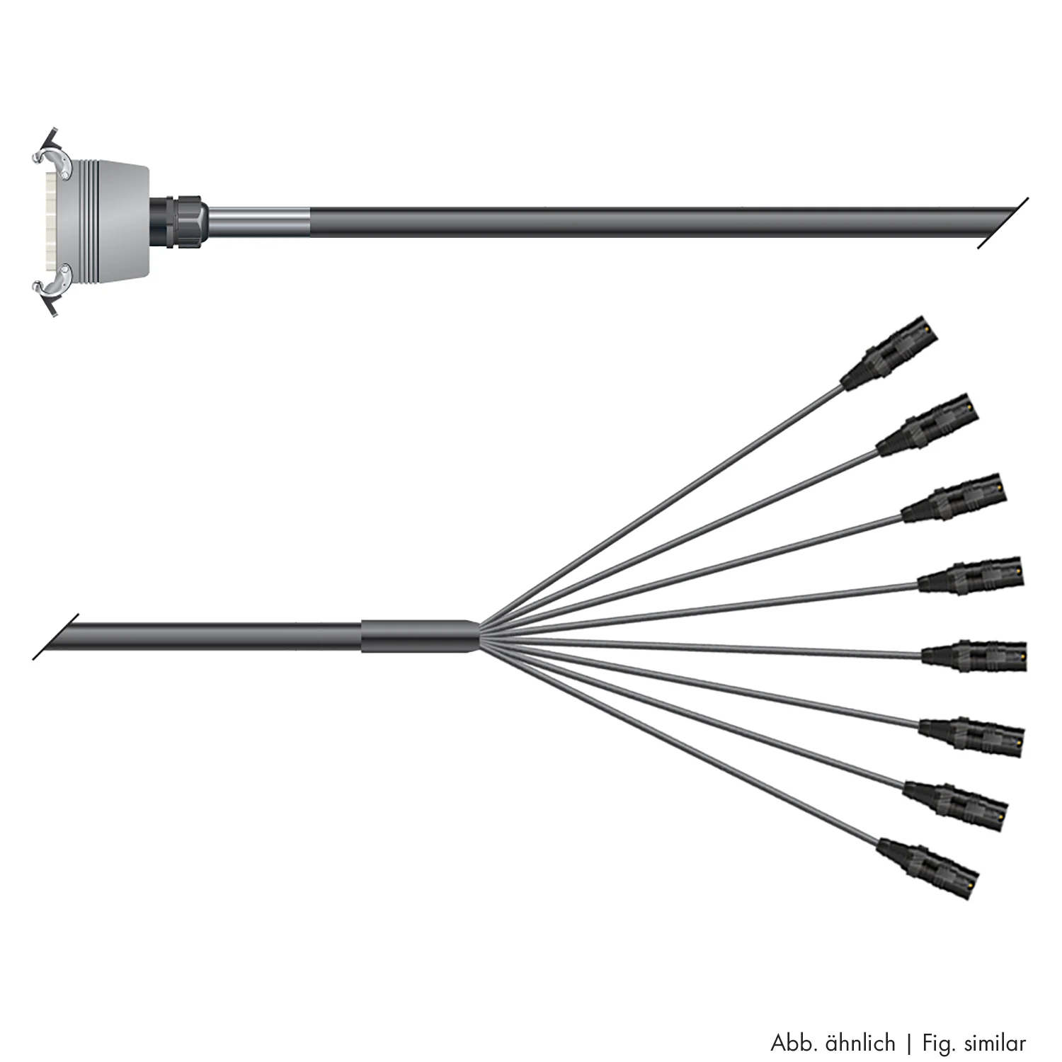 Multicorekabel Quantum, schwarz,  2,00m