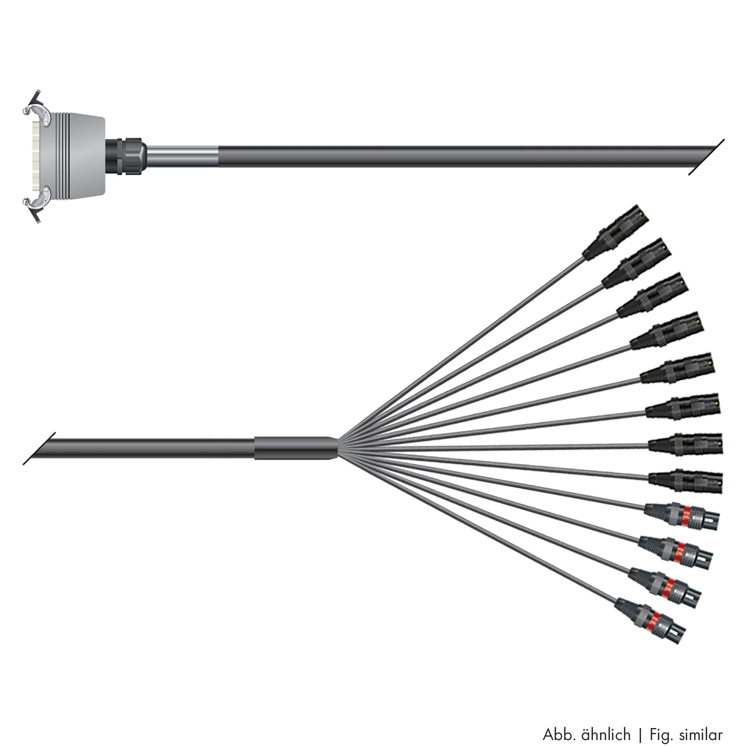 Multicorekabel Quantum, schwarz,  6,00m