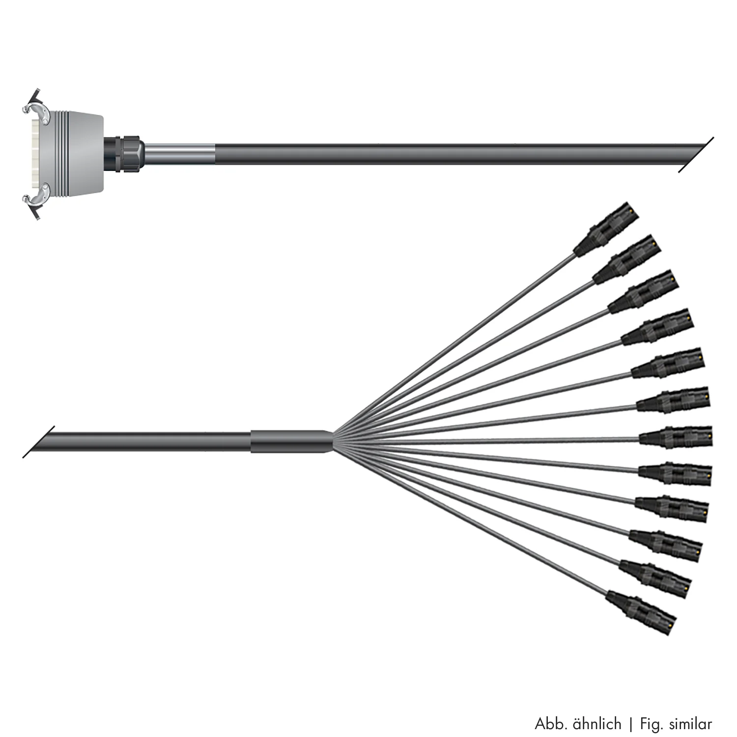 Multicorekabel Quantum, schwarz,  6,00m