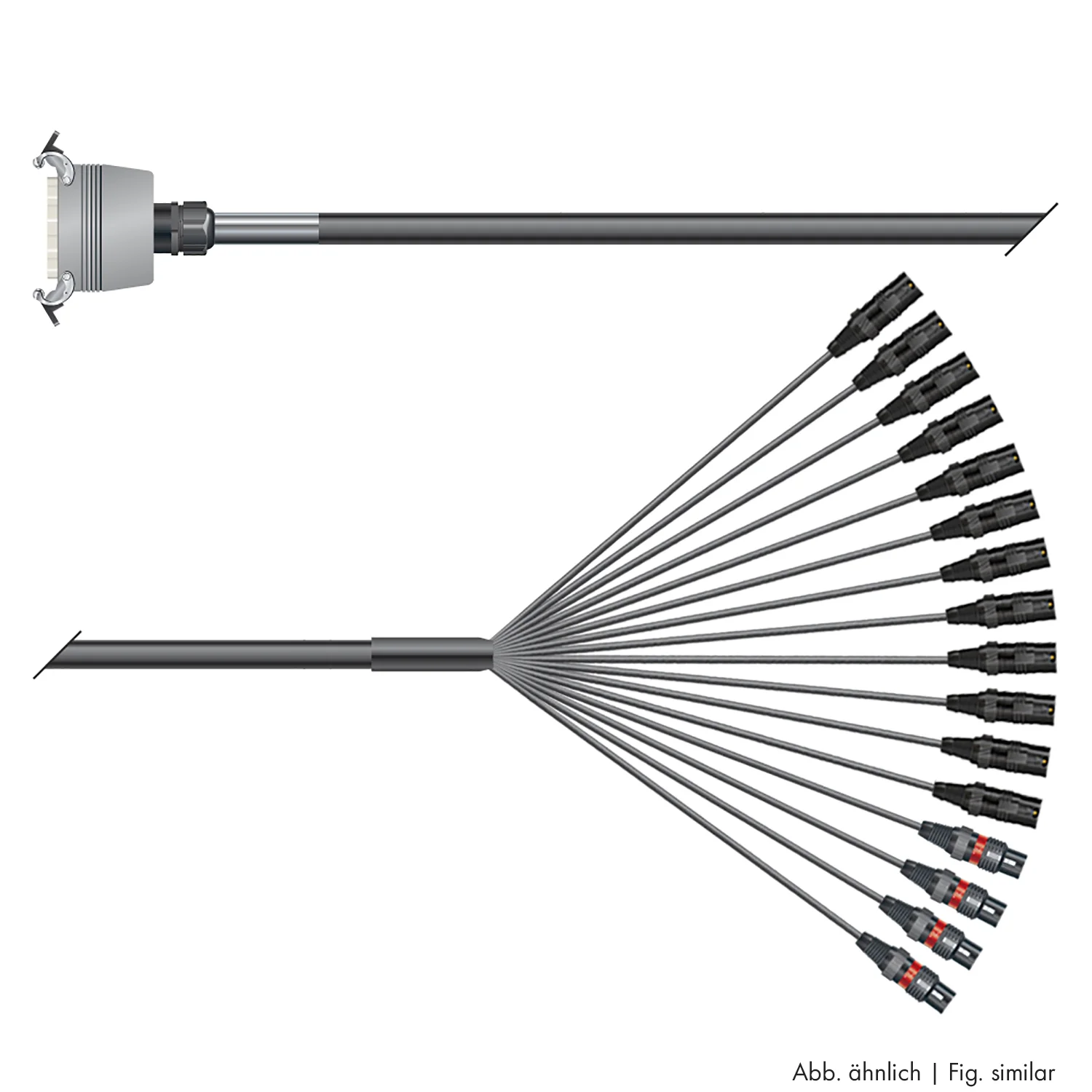 Multicorekabel Quantum, schwarz, 10,00m