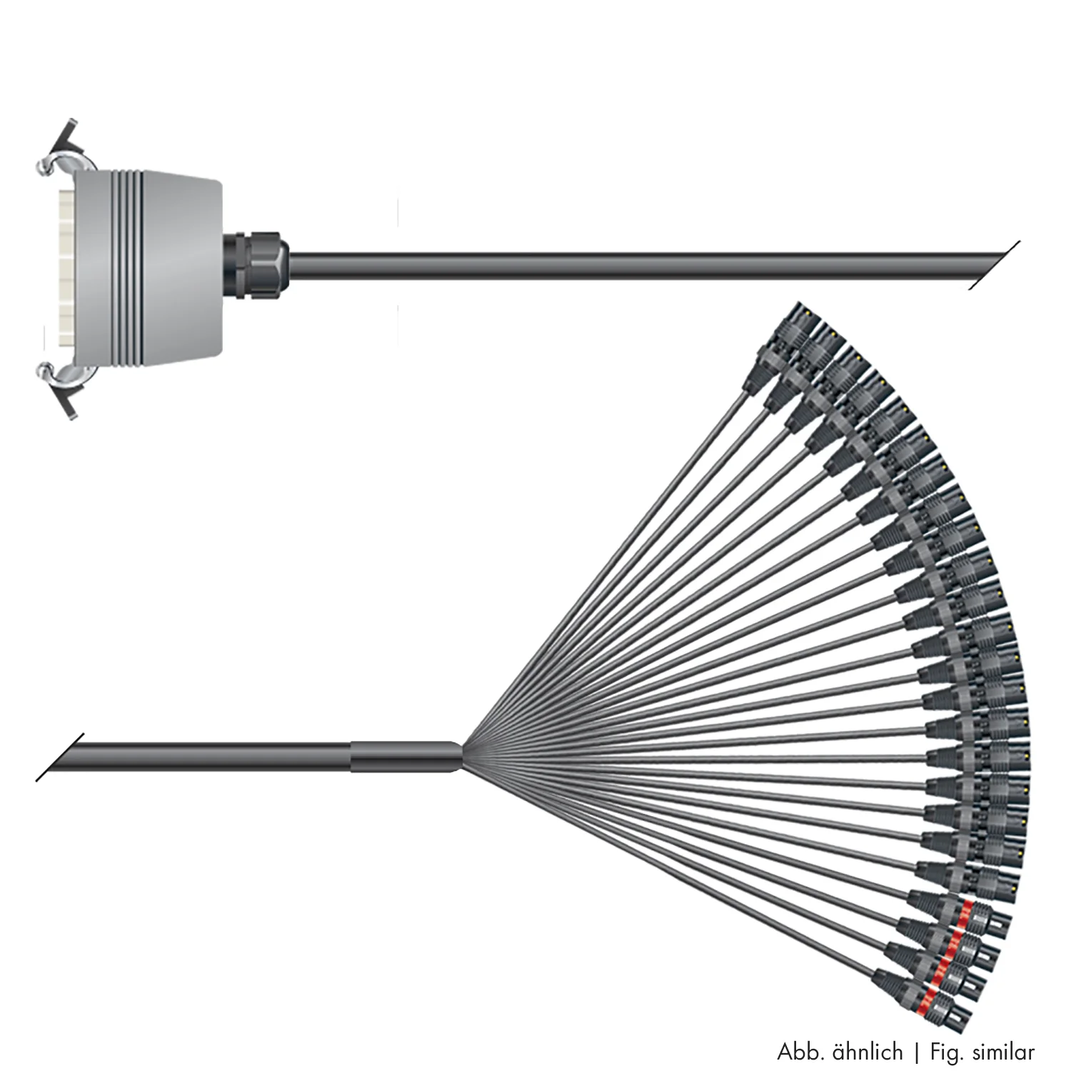 Multicorekabel Quantum, schwarz,  6,00m