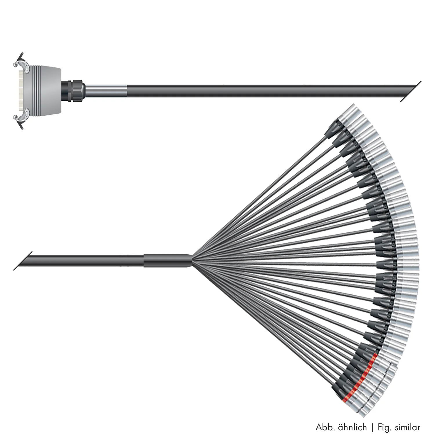 Multicorekabel Quantum, schwarz,  2,00m