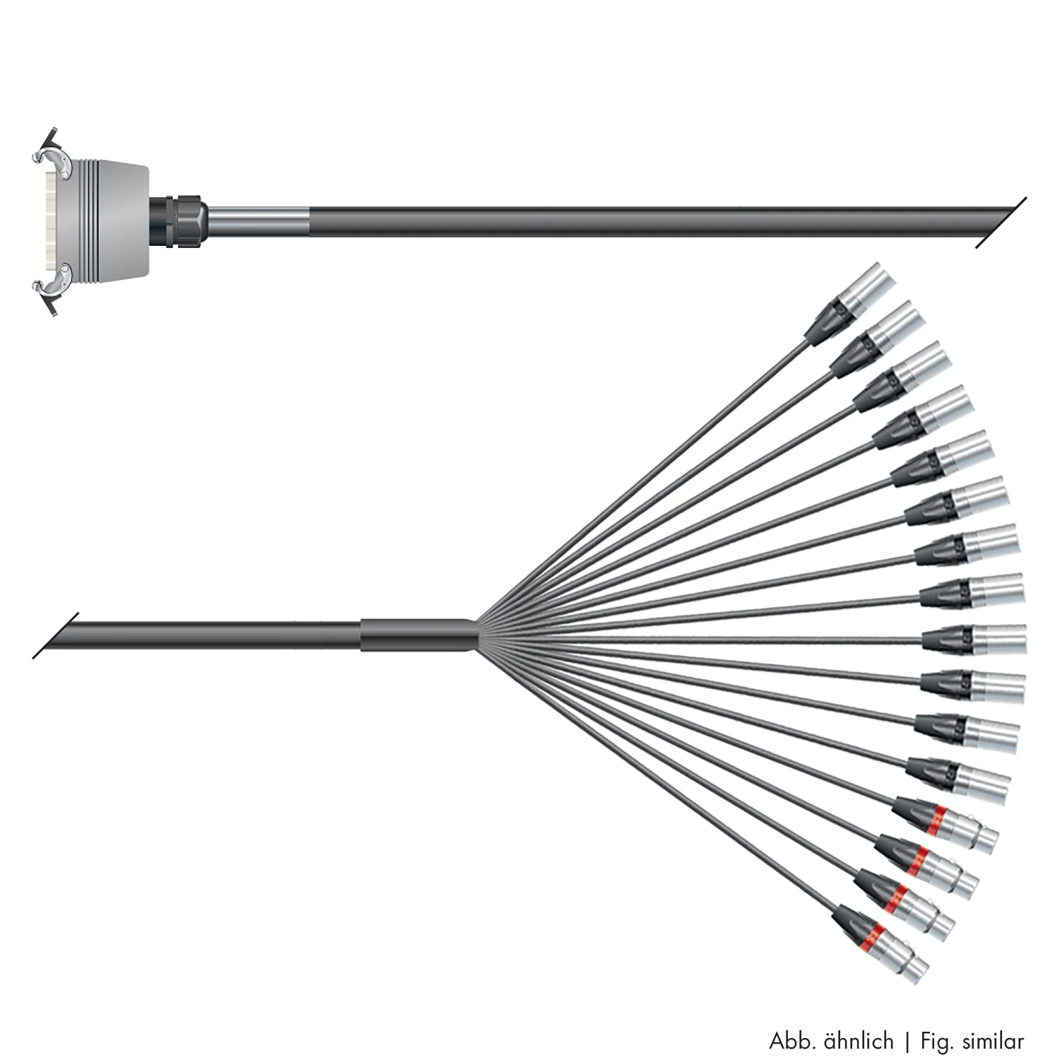 Multicorekabel Quantum, schwarz,  6,00m