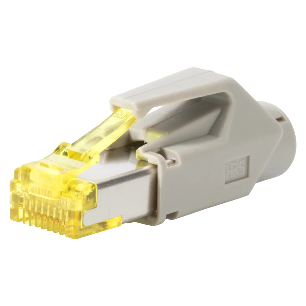 HIROSE RJ45 CAT.6A Steckverbinder grau
