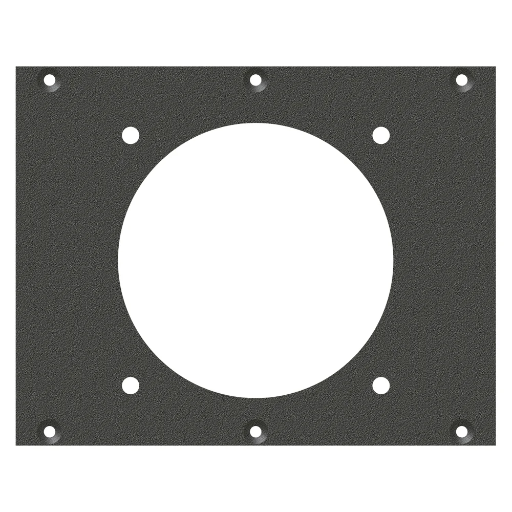 SYSBOXX-Frontblech 2HE 3BE 1xLK85-pol/