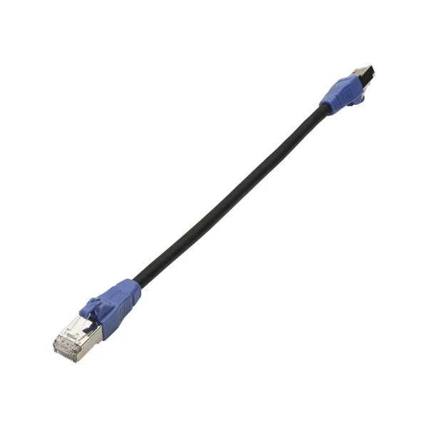 RJ45 Patchk. Cat.6a Easy Pull 0,50m sw