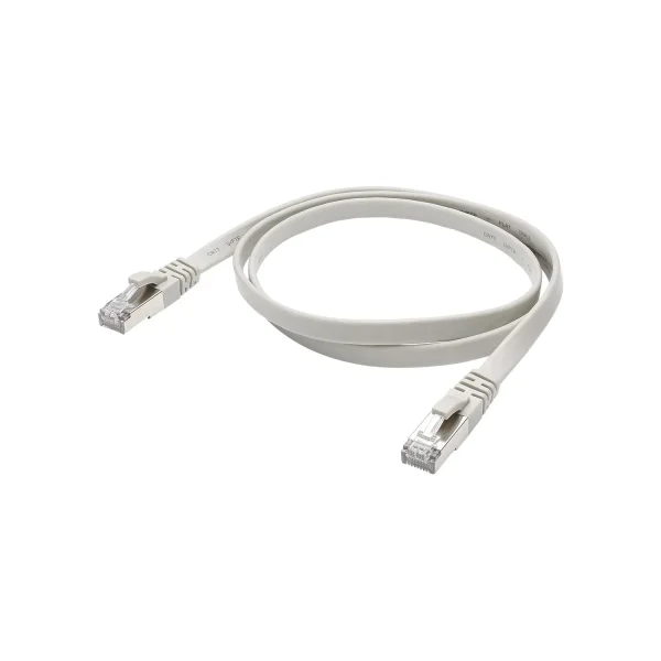 CAT.7/BASIC RJ45<>RJ45 Flachk. gr 5,00m