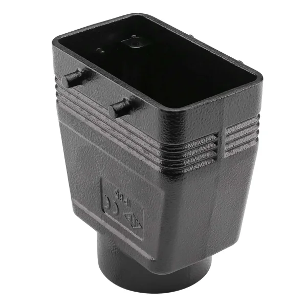 Tüllengehäuse 10pol, hohe Bauform SCHWARZ