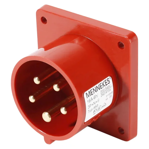 CEE-Einbaustecker 5-pol rot