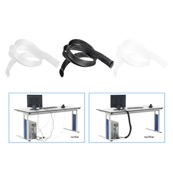 Geflechtschlauch 20-40mmm, geschl. sw