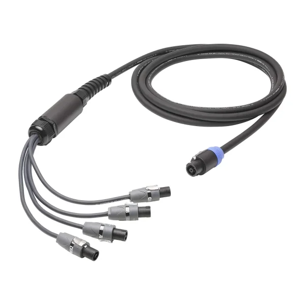 L/S Spleisskabel, schwarz,  5,00m
