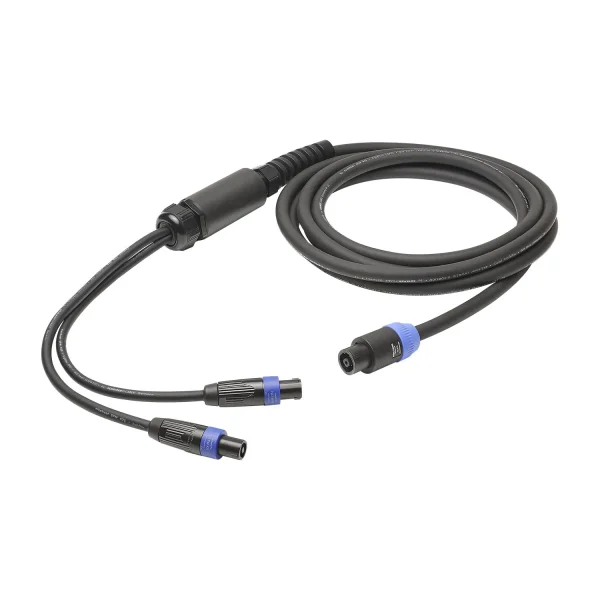 L/S Spleisskabel, schwarz,  5,00m