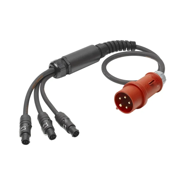 Netzkabelspleiss Titanex, schwarz, 20,00