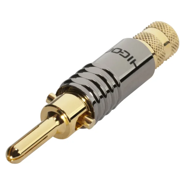 HICON-Bananenstecker für 6,7mm Kabel sw