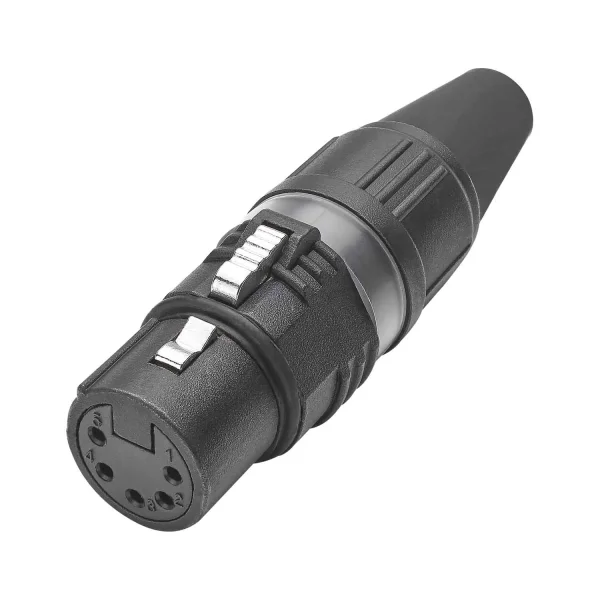 HICON-XLR Kabel-Buchse 5-pol schwarz