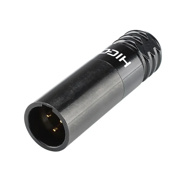 HICON-Mini-XLR Kabelstecker 3pol schwarz