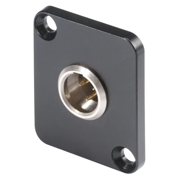 HICON-Mini-XLR Einbaust. 3-pol D-Flansch