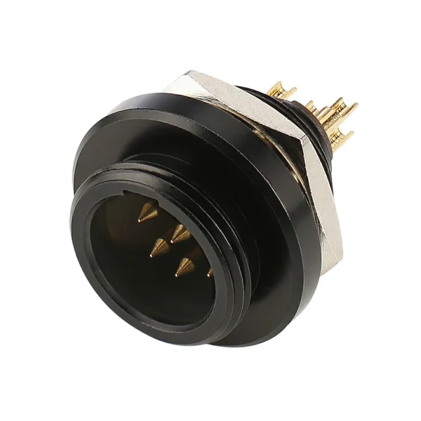 HICON-Mini-XLR Einbau-Stecker 5-pol IP67