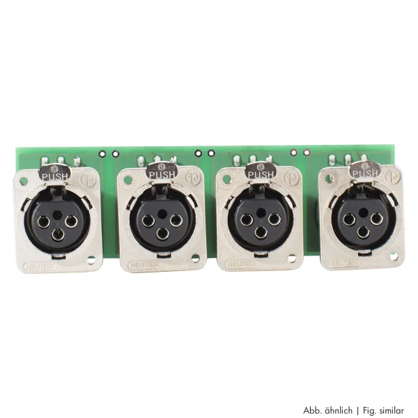 Steckverbindermodul Klemmanschl. 4xXLR f