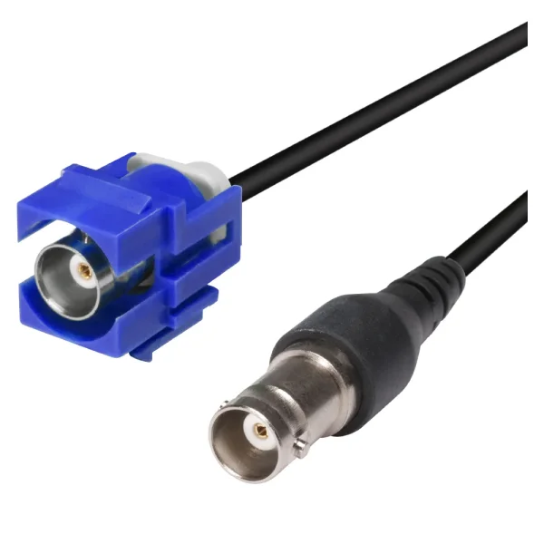 Keystone BNC fem. blau<>BNC fem. an 20cm