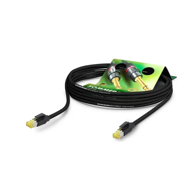 Netzwerkkabel CAT7 PUR, schwarz,  0,50m