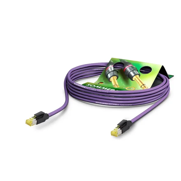 Netzwerkkabel CAT7 PUR, violett,  2,00m