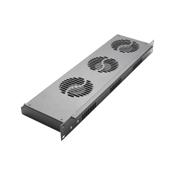 19" Panel 1HE, aktive Lüftungsblende