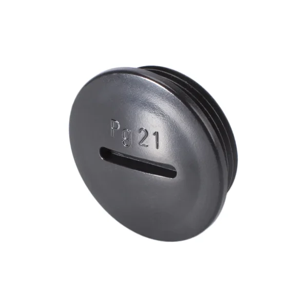 PG21-Abdeckplatte aus Kunstst. sw