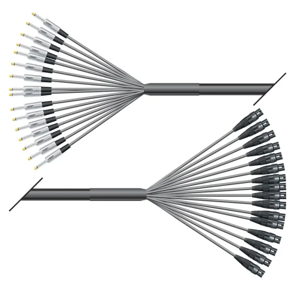 Multicorekabel Quantum, schwarz,  2,00m