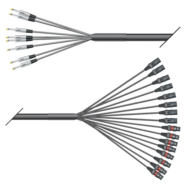 Multicorekabel Quantum, schwarz,  6,00m