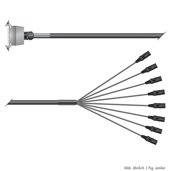 Multicorekabel Quantum, schwarz,  3,00m